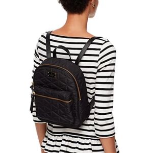 Kate Spade Wilson Road Quilted Small Nylon Backpack Black